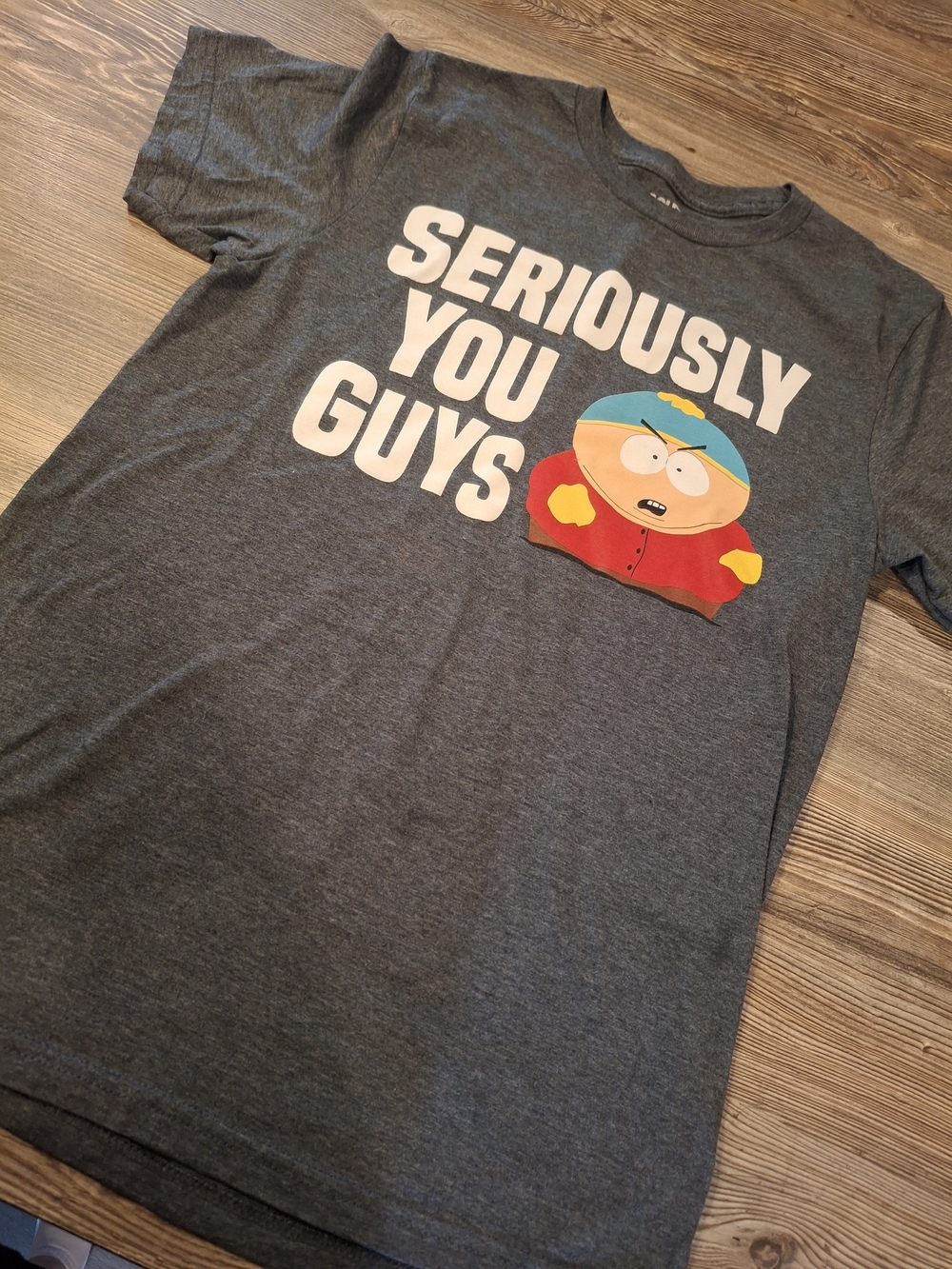 Men's Charcoal Graphic Tee - Seriously You Guys